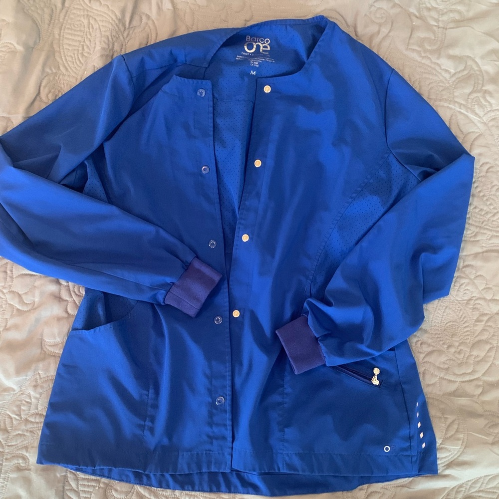 Galaxy blue Barco One scrub jacket